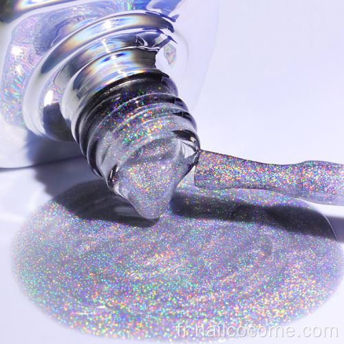 2022 Dernière vente à chaud 20 couleurs Rainbow Holographic Laser Cat Eye Gel Polon pour Weman